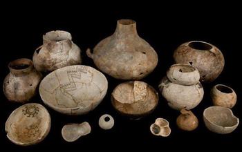 Pottery from the Southwest around A.D. 600